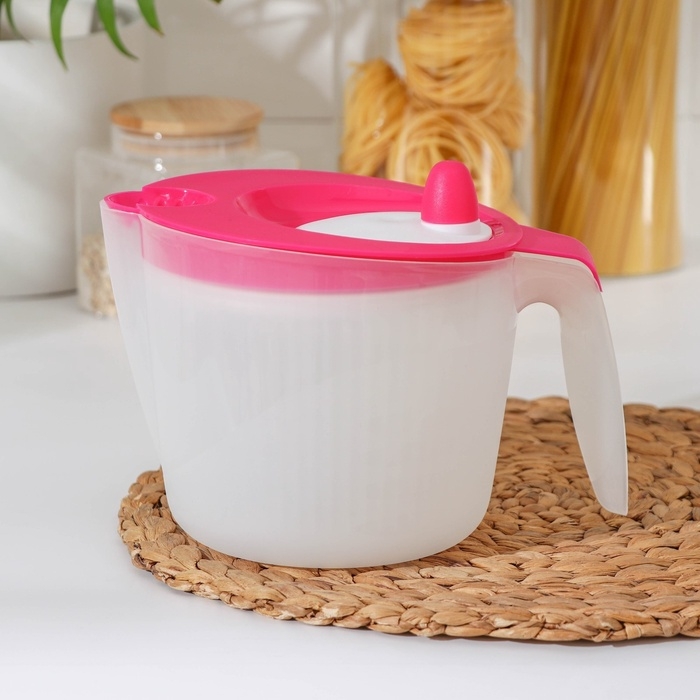 Сушилка для зелени с мерным кувшином, цвет МИКС Сушилка для зелени с мерным кувшином, цвет МИКС