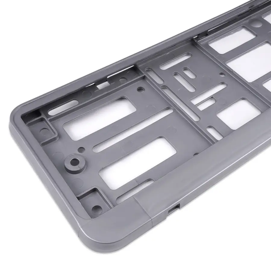 Рамка под номерной знак двусоставная (серебристый металлик) AVS RN-16