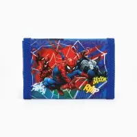 Кошелек детский на липучке &laquo;Супергерой&raquo;, синий 9&times;9&times;1