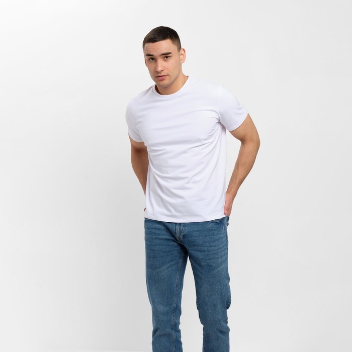 Футболка мужская MINAKU REGULAR FIT: цвет белый, р-р 50