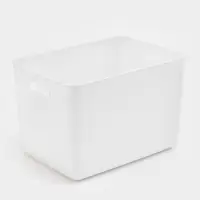 Контейнер для хранения с ручками "Натурэль" 36х25х24,5 см, цвет белый