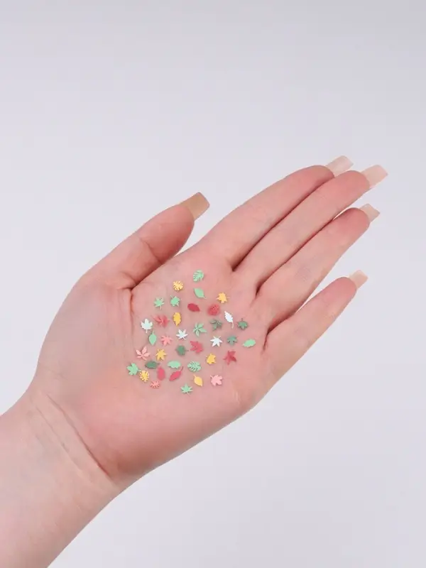 Фигурки для декора &laquo;Листья&raquo;, объёмные, разноцветные