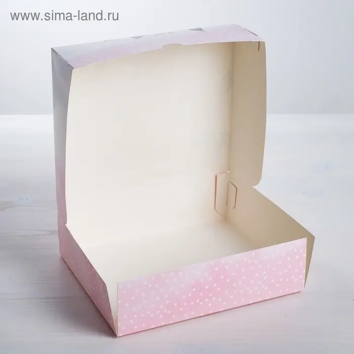 Кондитерская упаковка, коробка «С любовью» 17 х 20 х 6 см