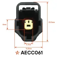 Разъём 1 pin с проводами для датчика авар. давл. масла Peugeot Boxer, Citroen Jumper, Ford Transit