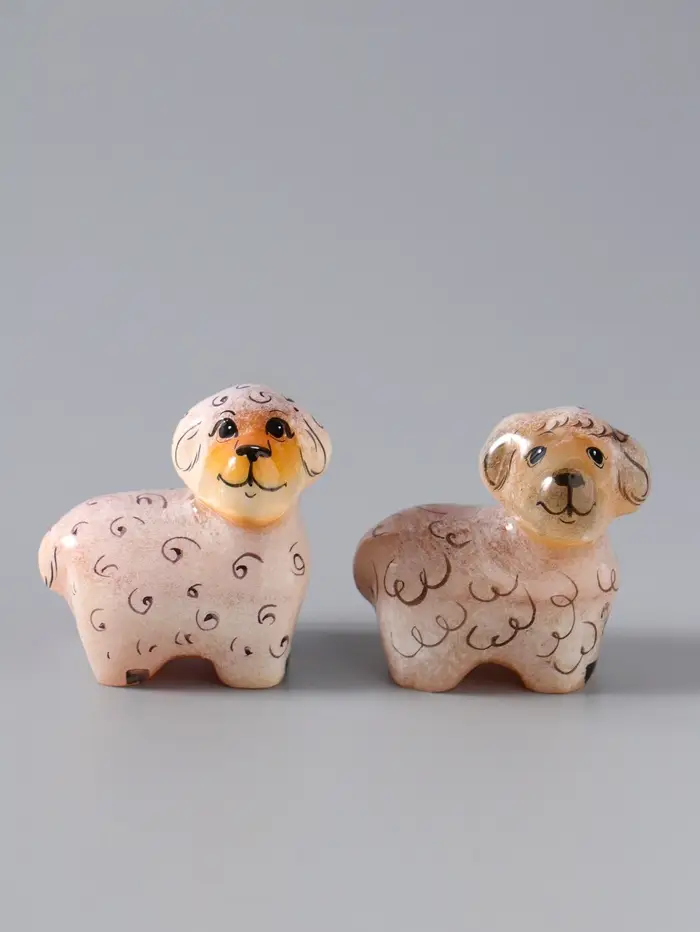 Фигурка &laquo;Овца&raquo;, 4.5&times;4 см, селенит, МИКС