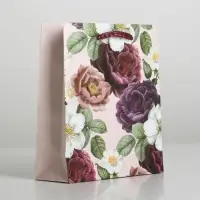 Пакет подарочный ламинированный, упаковка, Love, S 12&times;15&times;5.5 см