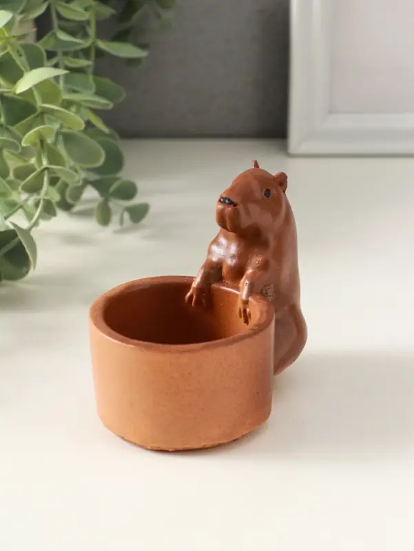 Подставка для мелочей &laquo;Капибара&raquo; 8&times;9&times;6 см, гипс