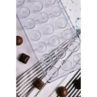 Форма для конфет и шоколада KONFINETTA &laquo;Конфетти&raquo;, пластик, 27.5&times;13.5 см, 21 ячейка, прозрачная