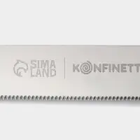 Нож для бисквита мелкие зубцы KONFINETTA, длина лезвия 30 см, деревянная ручка