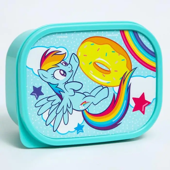 Ланч-бокс прямоугольный 0,5 л  Ланч-бокс прямоугольный 0,5 л "Радуга Дэш", My little pony