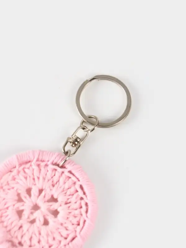 Брелок Брелок "Ловец снов" 19 см, цв. розовый