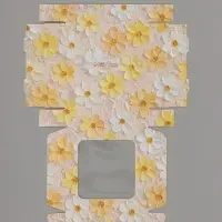 Коробка подарочная самосборная с окном &laquo;Цветы&raquo;, 13&times;13&times;3 см