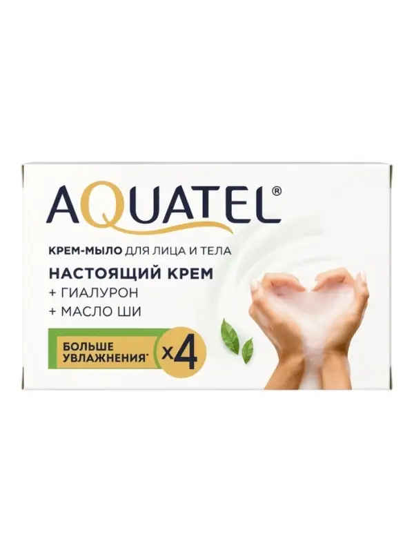 Крем-мыло для рук твердое Aquatel &laquo;Зеленый чай матча&raquo;, 90 г