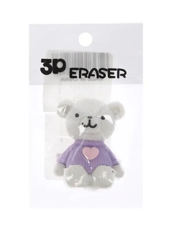 Ластик фигурный &laquo;Мишка&raquo;, МИКС