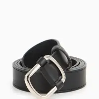 Ремень женский, 110&times;2.7 см, пряжка-затяжка металл, серебристая, чёрный