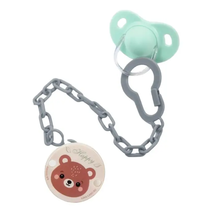 Держатель для соски - пустышки «Мишка», на цепочке