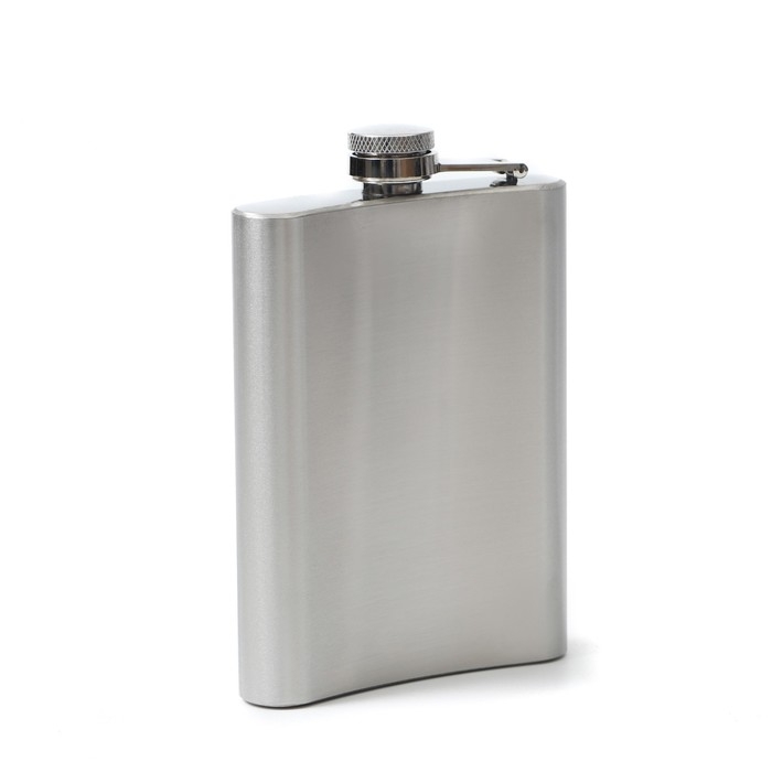 Фляжка с выдавленным рисунком Фляжка с выдавленным рисунком "Герб СССР", 240 мл, хром