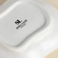 Тарелка SL Home &laquo;Осенний бриз&raquo;, 16&times;14.5&times;3.3 см, доломит, белая