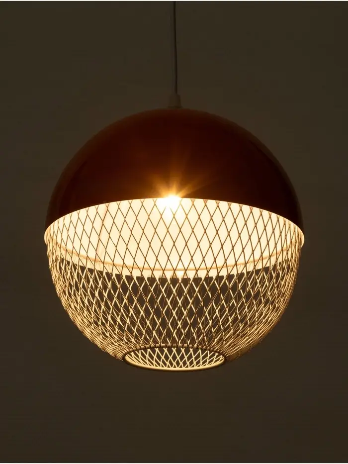 Светильник потолочный BayerLux Lina, 1&times;40 Вт, Е27, неон-оранжевый, 26&times;26&times;32 см