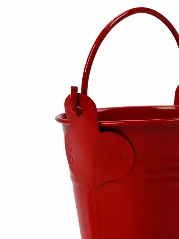 Декоративное кашпо для цветов &laquo;Ведёрко Томми&raquo;, 6&times;6 см, металл, красное