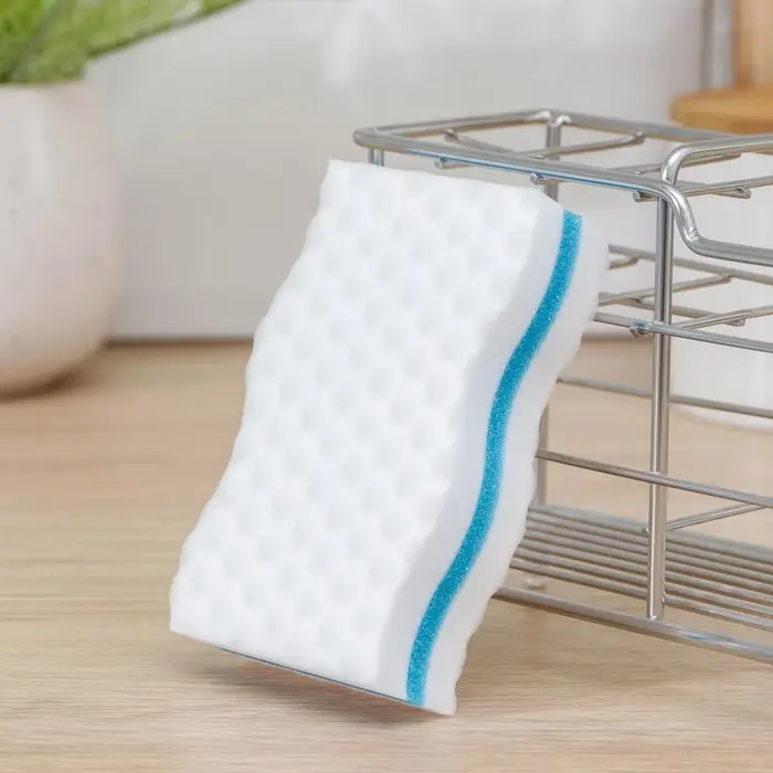 Губка меламиновая для удаления пятен, с поролоновым слоем, 10×6×2.5 см, МИКС Губка меламиновая для удаления пятен, с поролоновым слоем, 10×6×2.5 см, МИКС