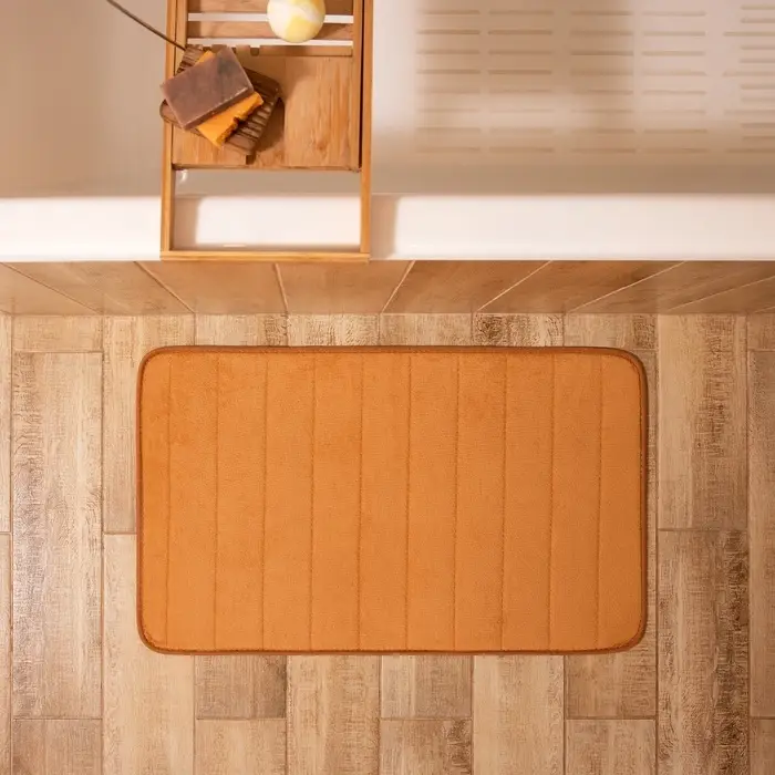 Коврик для ванной &laquo;Этель&raquo; Basic, 50&times;80 см, светло-коричневый