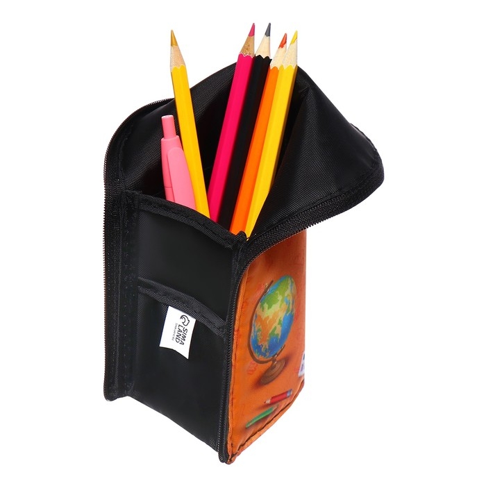 Пенал тубус-подставка, 85 х 210 х 65 мм, мягкий, тканевый, Calligrata, ПМО 12-20 Пенал тубус-подставка, 85 х 210 х 65 мм, мягкий, тканевый, Calligrata, ПМО 12-20 "Панда"