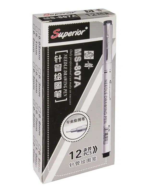 Профессиональный линер Superior, чёрный, узел 0.1 мм