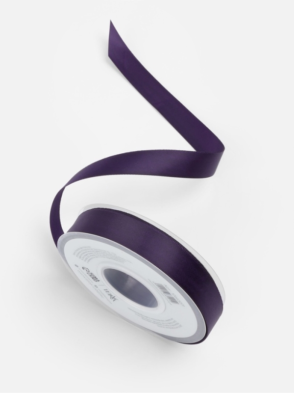 Лента атласная двухсторонняя №476 20мм*25±1м виноградный TR