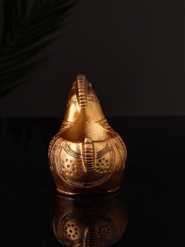 Кашпо Кашпо "Лошадка с орнаментом" 8х9х6 см, бронза