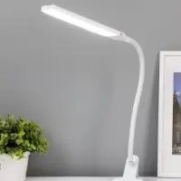Настольная лампа RISALUX &laquo;Семи&raquo;, LED 5 Вт, 6000К, 7.5&times;10.5&times;65 см, белый