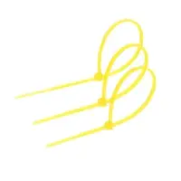 Хомут нейлоновый для стяжки, ТУНДРА, 2.5&times;150 мм, желтый, 100 шт.