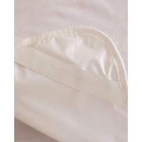 Наматрасник Luscan 90х200, махра, водонепрониц, с резинкой по углам, белый