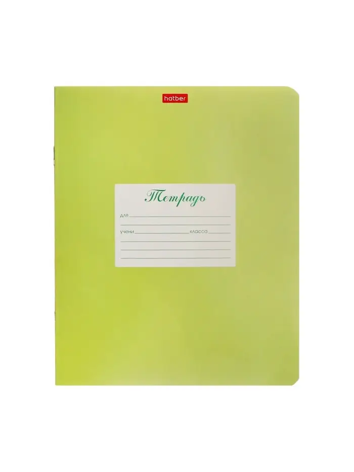 Тетрадь 12л в 2лин с част наклон+доп горизонт "Пастель. Салатовая", скоба, скругл углы