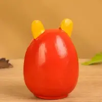 Деревянная кукла кокеши "Тигренок" цв. красный, 6х6х9 см
