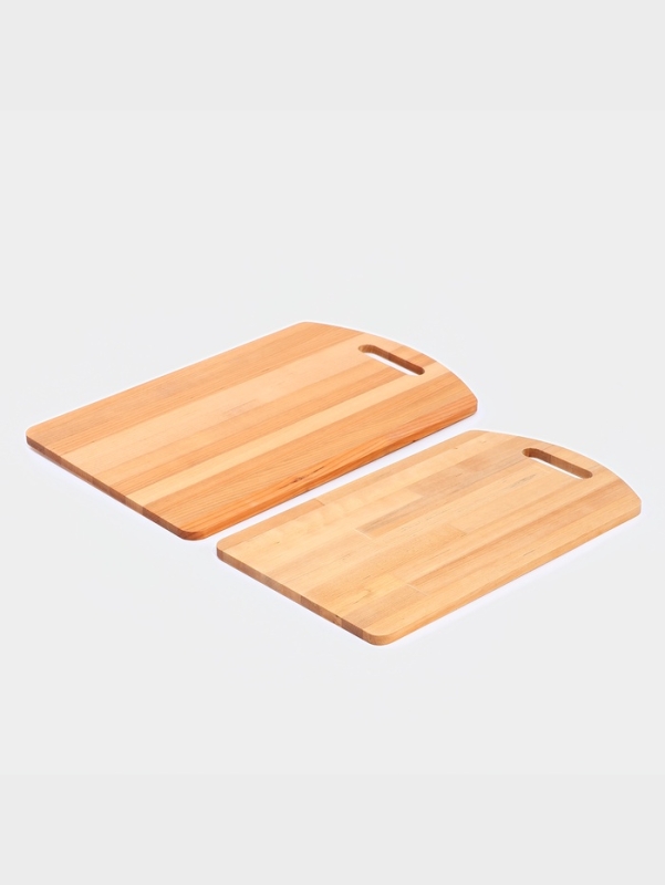 Набор досок разделочных 2 шт 30x18x0,8 см и 35x22x0,8 см, береза, пропитана мин маслом