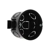 Коробка установочная Luazon Lighting, 68х40 мм, IP20, для сплошных стен, черная Коробка установочная Luazon Lighting, 68х40 мм, IP20, для сплошных стен, черная