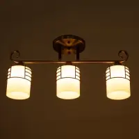 Люстра &laquo;Кипр&raquo; 3&times;40 Вт Е27 латунь/черный 52&times;26&times;26 см