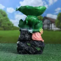 Садовая фигура - поилка из полистоуна &laquo;Лягушки на камне&raquo;, 20&times;17&times;29 см