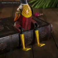 Сувенир "Утка" висячие лапки, дерево 4,5х9х24 см  МИКС
