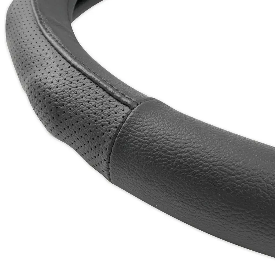 Оплетка на руль (нат. кожа) AVS GL-930M-B (размер M, черный) - Серия "Classic"