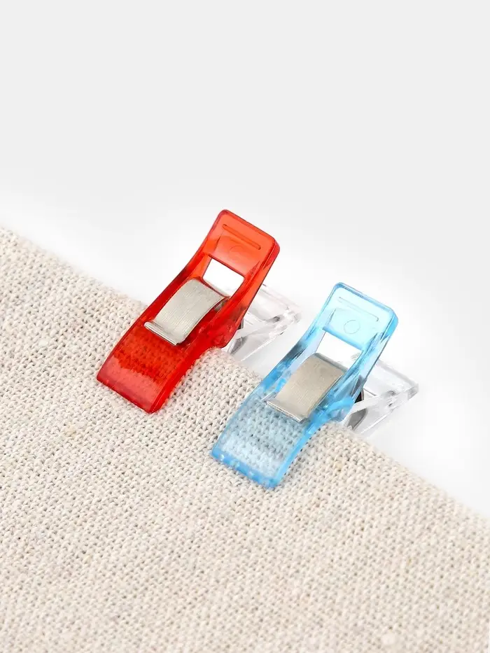 Зажимы для шитья и кроя/прищепки для шитья 1*2,7см (наб 20шт цена за наб) разноцвет