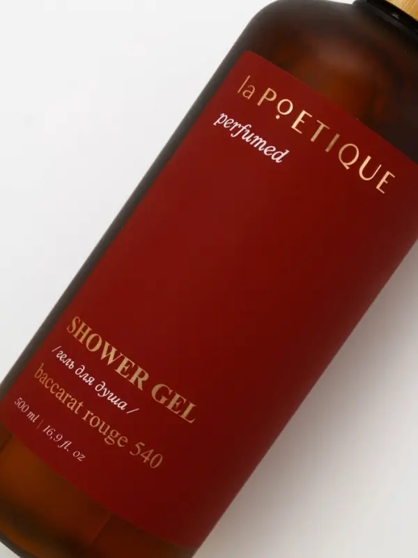 Гель для душа парфюмированный, 500 мл, аромат Baccarat rouge 540, laPOETIQUE