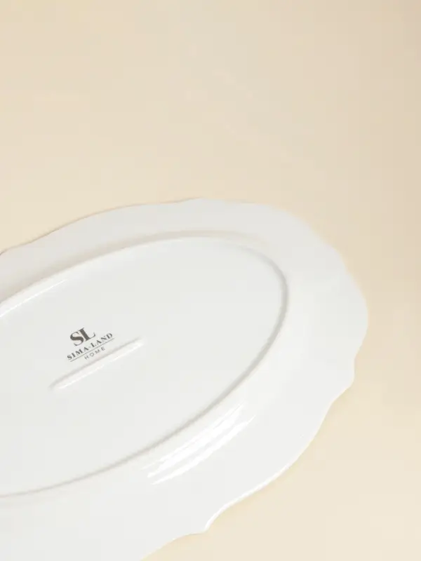 Блюдо SL Home &laquo;Аманде&raquo;, 34.5&times;23&times;2.5 см, овальное, фарфор, белое