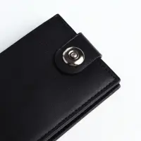 Портмоне мужское на магните, отдел для карт, купюр, чёрный