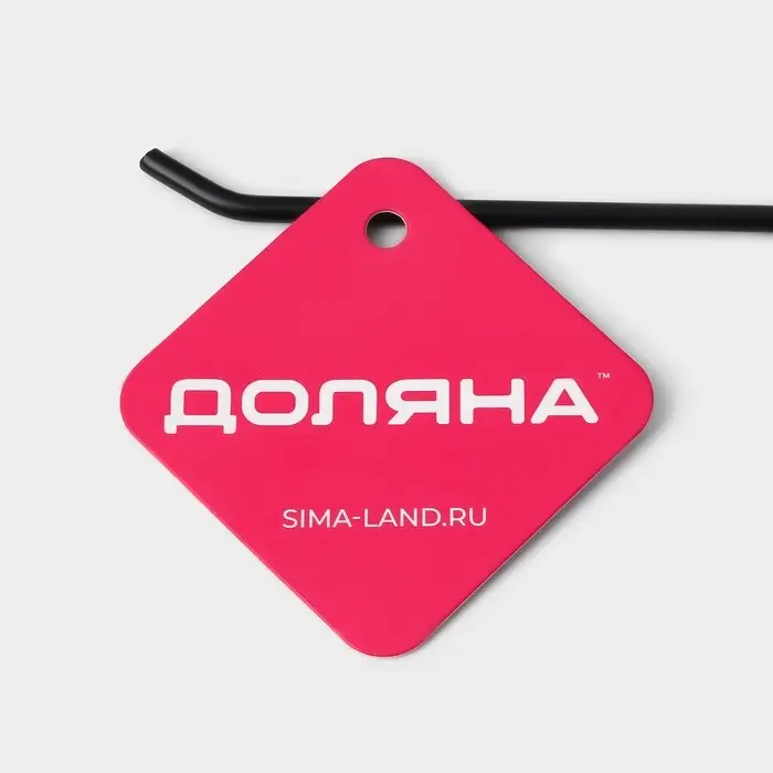 Держатель для полотенец на дверцу Доляна, 3 см, подвесной, 24.5&times;8.5&times;7 см, чёрный