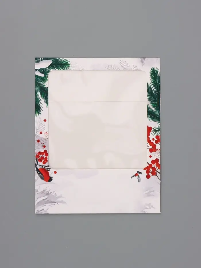 Коробка подарочная для 9 конфет &laquo;Снегири&raquo; 14.5&times;14.5&times;3.5 см