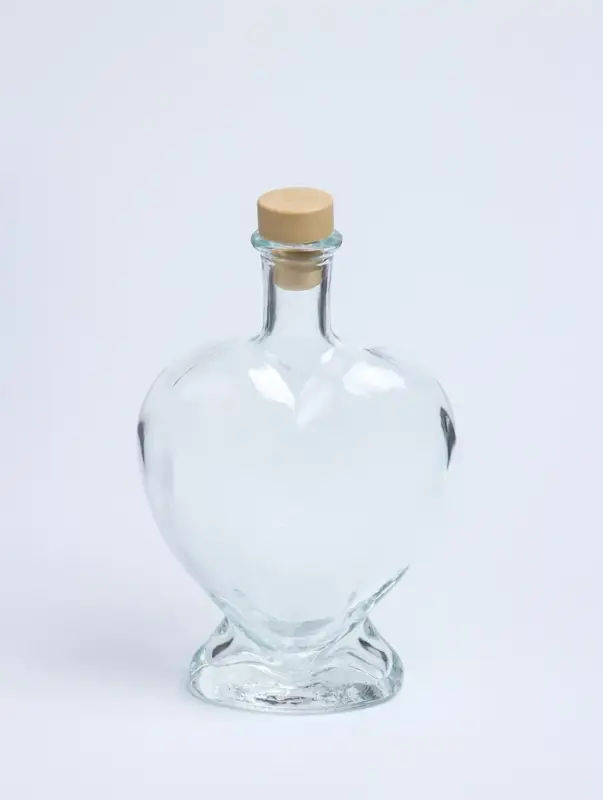 Ваза - бутылка декоративная &laquo;Сердце&raquo;, для песочной церемонии, 12.5&times;6.5&times;19 см, 500 мл