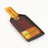 Блюдо сервировочное новогоднее &laquo;Игристого настроения&raquo;, 12&times;35 см, стекло