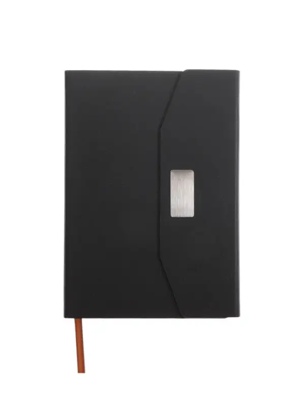 Ежедневник недатированный формат А5, с клапаном, 112л, линия, пвх, Черный Ежедневник недатированный формат А5, с клапаном, 112л, линия, пвх, Черный